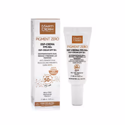 Traitez vos taches pigmentaires pendant la journée et défendez-vous contre l'apparition de nouvelles taches. La crème de jour anti-taches pigmentaires SPF 50+ MartiDerm Pigment Zero DSP-Cream pénètre en douceur dans la peau et laisse une agréable sensation de confort. Elle unifie le teint et éclaircit la peau. Elle assure également une hydratation suffisante et possède des propriétés antioxydantes. Et pour couronner le tout