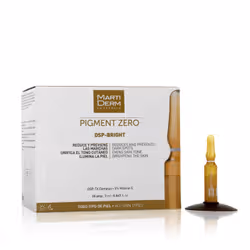 Vous sentez que la peau de votre visage nécessite un soin plus important que celui procuré par une crème ? Le sérum pour le visage MartiDerm Pigment Zero DSP-BRIGHT enrichira considérablement votre routine – il dorlotera votre peau en lui apportant un soin intensif. Sa forte teneur en principes actifs lui permet d’agir de façon décuplée et plus rapide qu’une crème ordinaire pour le visage. Sa texture liquide facilite l’application et son absorption par la peau.