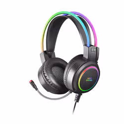 Mars Gaming MHRGB écouteur/casque Avec fil Arceau Jouer USB Type-A Noir - Vue supplémentaire 2