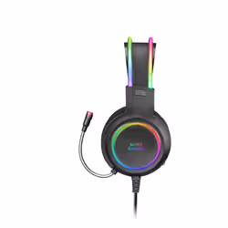 Mars Gaming MHRGB écouteur/casque Avec fil Arceau Jouer USB Type-A Noir - Vue supplémentaire 5