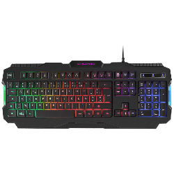 Mars Gaming MCP118FR clavier Souris incluse USB AZERTY Français Noir