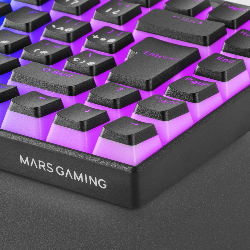 Mars Gaming MKCLOUDBFR clavier USB + Bluetooth AZERTY Français Noir