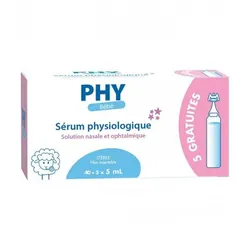 GILBERT Sérum Physiologique 40+5*5ml