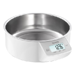 Sencor SKS 4030WH escabeaux de cuisine Acier inoxydable, Blanc Balance de ménage électronique