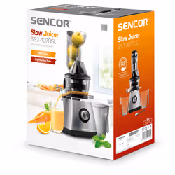 Sencor SSJ 4070SL Centrifugeuse lente 400 W Noir, Gris - Vue supplémentaire 14