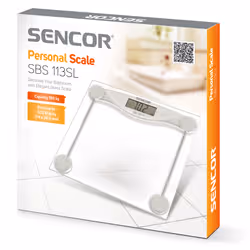Sencor SBS 113SL balance Rectangle Transparent Pèse-personne électronique - Vue supplémentaire 8