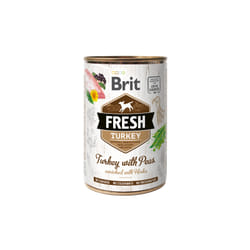 Brit Fresh Turkey with Peas Dinde Adulte 400 g