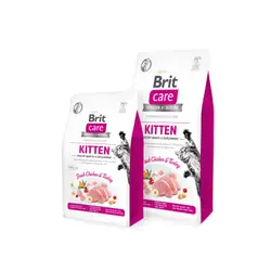 Brit Care Cat Grain-Free Kitten 2 kg croquette pour chat Chatons Pomme, Camomille, Poulet, Airelle, Pois, Volaille, Saumon, Dinde
