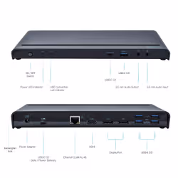 i-tec USB 3.0 / USB-C / Thunderbolt 3, 3x 4K Docking Station + Power Delivery 85W - Vue supplémentaire 5