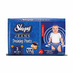Sleepy Jeans 3, Pants Midi 4-9kg/34pcs - Vue supplémentaire 2
