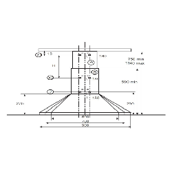 Beko CWB6441XNH hotte Monté au mur Acier inoxydable 400 m³/h E
