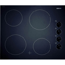 Beko HIC 64100 plaque Noir Intégré (placement) Plaque avec zone à induction 4 zones