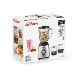 Arzum AR1056 blender 1,6 L Mélangeur de table 600 W Noir, Acier inoxydable
