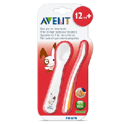 Avent – SCF712/00 – Cuillère et Fourchette 12 mois et +