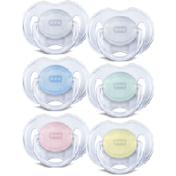 Philips AVENT SCF170/68 tétine pour bébé Tétine pour bébé classique Silicone Bleu, Vert, Rose, Blanc, Jaune