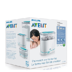 Avent – SCF284/03 – Stérilisateur électrique à vapeur 3 en 1