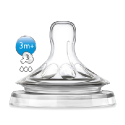 Avent – SCF653/27 – Tétine Natural 3 mois et + (Débit Moyen)