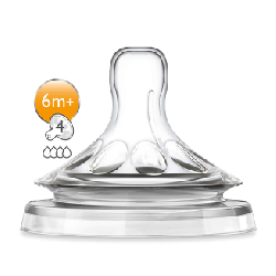 Avent – SCF654/27 – Tétine Natural 6 mois et + (Débit Rapide)