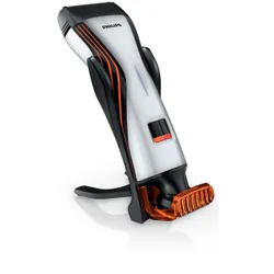 Philips Beardtrimmer series 8000 QS6141/34 tondeuse à barbe 12 1 cm Mouillé & sec Orange, Argent