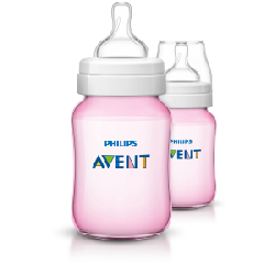 Philips AVENT SCF564/62 biberon 260 ml Polypropylène (PP) Rose, Blanc