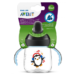 Avent Tasse à bac anti-fuite Pinguin 12mois et +