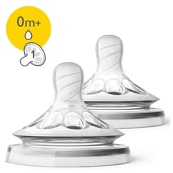 Philips AVENT Tétine Natural, 2 pièces, débit nouveau-né, 0 mois et +