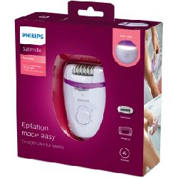 Philips Satinelle Essential Épilateur compact sur secteur, lumière intégrée pour les jambes