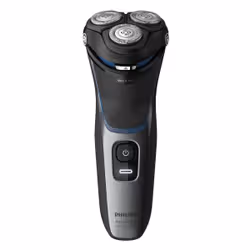 Philips Norelco Shaver 3100 S3122/51 rasoir pour homme Rasoir rotatif Tondeuse Noir, Gris