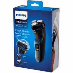 Philips Norelco Shaver 3100 S3122/51 rasoir pour homme Rasoir rotatif Tondeuse Noir, Gris - Vue supplémentaire 2