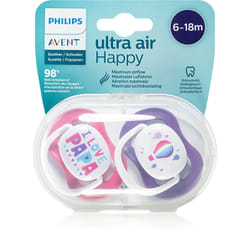 Philips Avent Soother Ultra Air Happy 6 - 18 m Girl Balloons 2 pcs