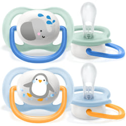 Philips AVENT SCF080/05 tétine pour bébé Sucette ultra souple Orthodontique Silicone Bleu, Vert, Orange