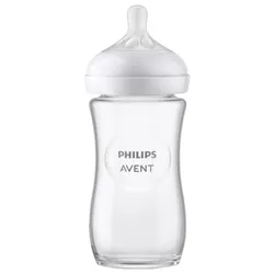 Avent Natural Response Biberon Verre 240 ml 1 Mois et +