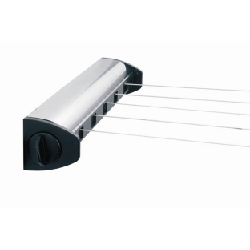 Brabantia Pull-Out Drying Lines Set, 2 pcs Wall-mountable rack Acier inoxydable