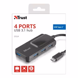 Trust Oila USB 3.2 Gen 1 (3.1 Gen 1) Type-C 5000 Mbit/s Noir - Vue supplémentaire 2