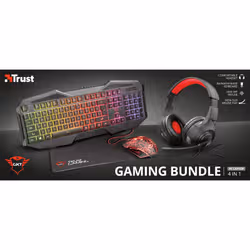 Trust GXT 1180RW clavier Souris incluse USB Français Noir - Vue supplémentaire 7
