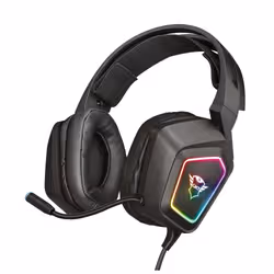 Trust GXT 450 Blizz RGB 7.1 Surround Casque Avec fil Arceau Jouer USB Type-A Noir - Vue supplémentaire 2