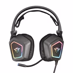 Trust GXT 450 Blizz RGB 7.1 Surround Casque Avec fil Arceau Jouer USB Type-A Noir - Vue supplémentaire 4