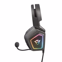 Trust GXT 450 Blizz RGB 7.1 Surround Casque Avec fil Arceau Jouer USB Type-A Noir - Vue supplémentaire 5