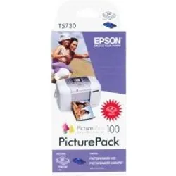 Epson PicturePack 100 Pap. Phot. Brillant 10x15 (135f.) + Cart.4 c. - PM100