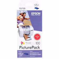 Epson PicturePack 100 Pap. Phot. Brillant 10x15 (135f.) + Cart.4 c. - PM100 - Vue supplémentaire 2