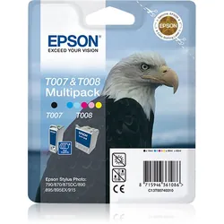 Epson Eagle Twin pack "Aigle" et "Perroquet" - Encre QuickDry N, C, Cc, M, Mc, J
