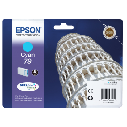 Epson 79 Cyan – Cartouche d’encre Epson « TOUR DE PISE » d’origine (C13T79124010)