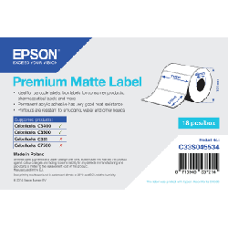 Epson Premium Matte Label - Die-cut Roll: 76mm x 51mm, 650 labels