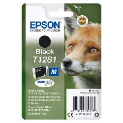 Epson Fox Singlepack Black T1281 DURABrite Ultra Ink