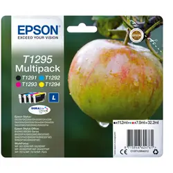 Epson Apple Multipack "Pomme" (T1295) - Encre DURABrite Ultra N, C, M, J (C13T12954012)