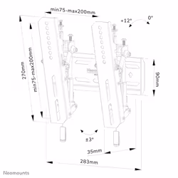 Neomounts support mural pour tv - Vue supplémentaire 14