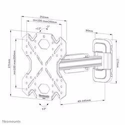 Neomounts support mural pour tv - Vue supplémentaire 11