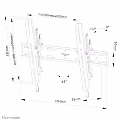 Neomounts support mural pour tv - Vue supplémentaire 15