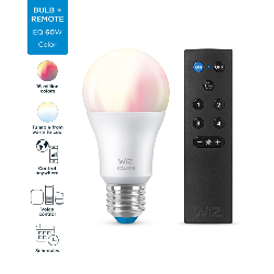 WiZ Ampoule 8 W (éq. 60 W) A60 E27 x1 + télécommande