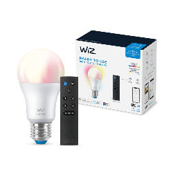 WiZ Ampoule 8 W (éq. 60 W) A60 E27 x1 + télécommande